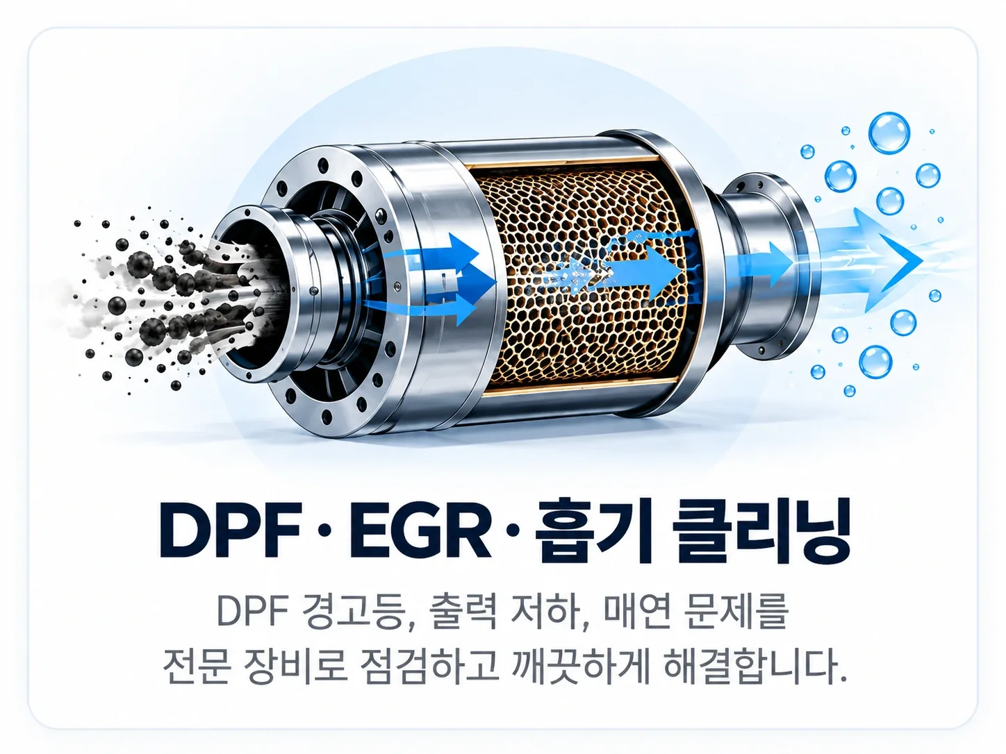 DPF EGR 흡기 클리닝 - 매연과 출력 저하 점검