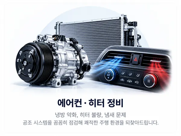 사평카센터 자동차 에어컨 히터 정비 서비스